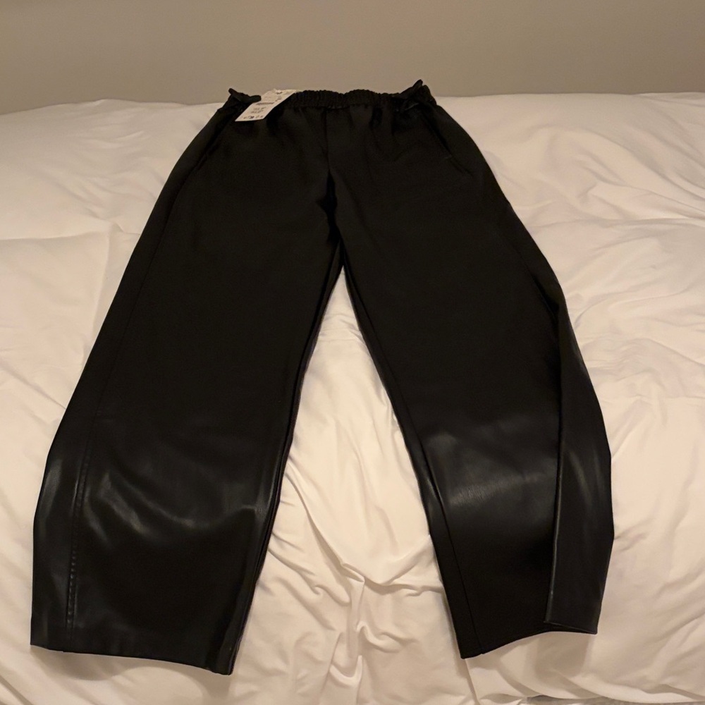 Zara Charcoal Elastic Waist Pants